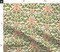 Floral Pink Green Botanical Hand Drawn Flowers Traditional Damask Cottagecore Farmhouse Custom Printed Fabric by Spoonflower Various Fabrics by the Yard or Fat Quarter